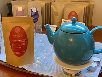 herbal tea and teapot